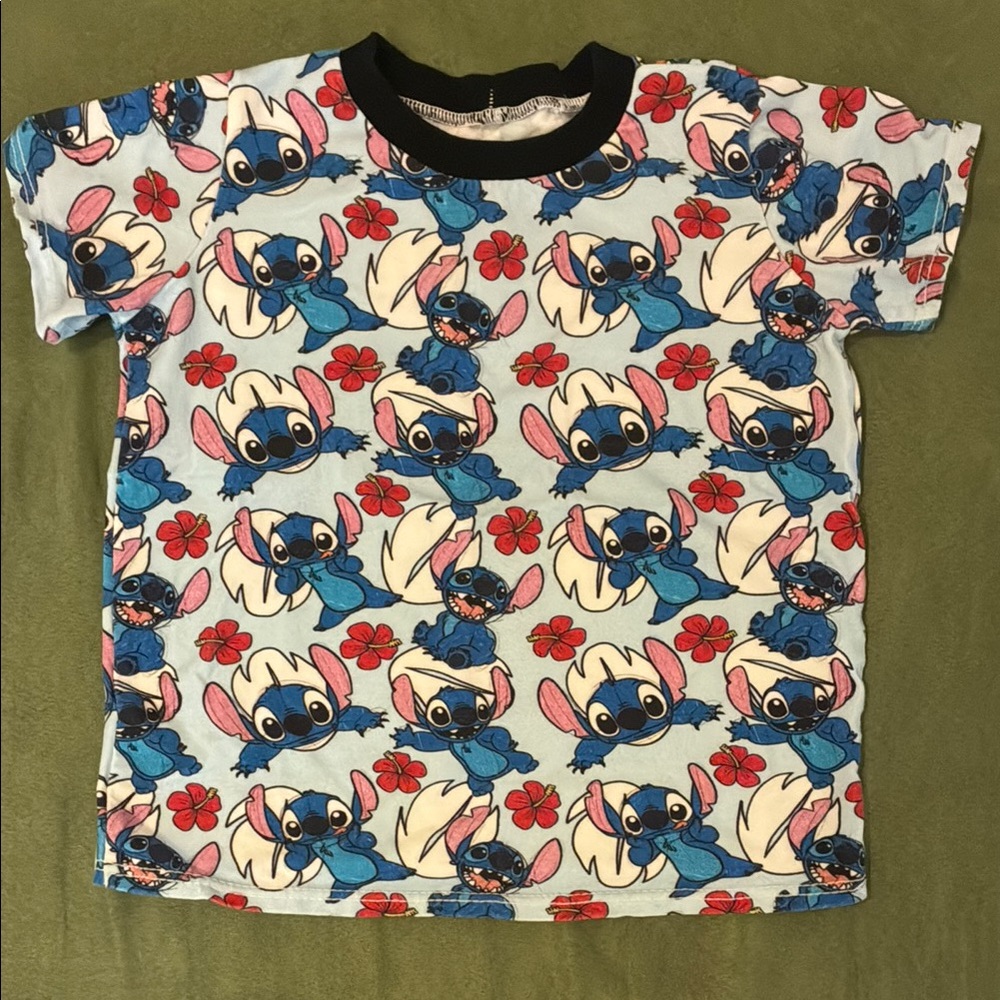 Disney Stitch Shirt Sugar + Stripes Size 5T
